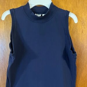Girls Navy Mockneck Top-16